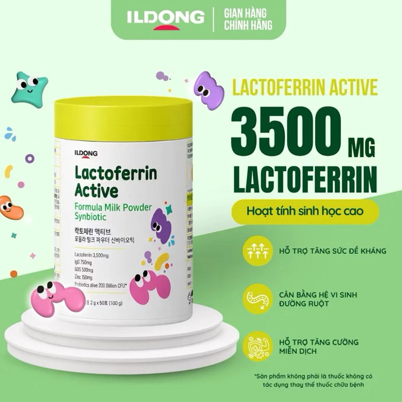 Lactoferrin Active - Tối ưu miễn dịch và tiêu hóa