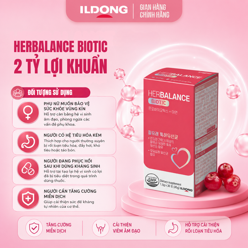 HerBalance Biotic - Lợi Khuẩn Đặc Biệt Cho Phụ Nữ